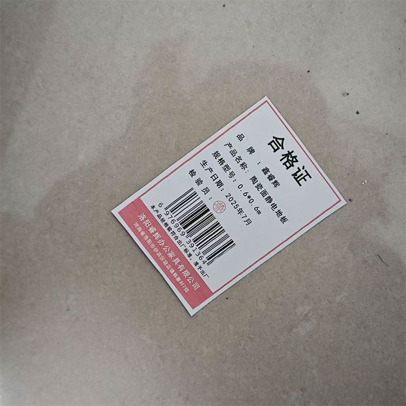 鑫睿辉 陶瓷面静电地板 0.6*0.6m 块高清大图