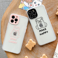 ASPOR可爱卡通透明手机壳系列iPhone12系列12mini/Pro/max镜头全包安全防摔环保材质简约创意