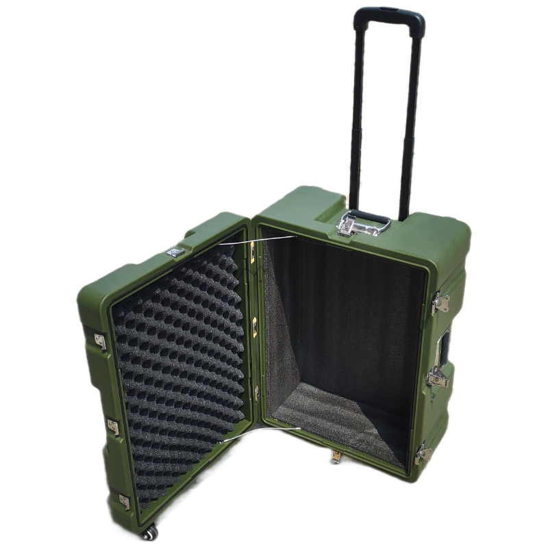 锦北滚塑箱物资箱户外野营便携式多功能器材周转箱650*480*310拉杆箱高清大图