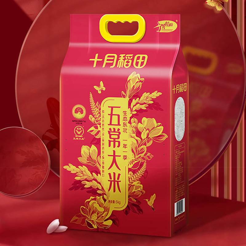 十月稻田五常大米颗粒饱满自然米香更浓5kg高清大图