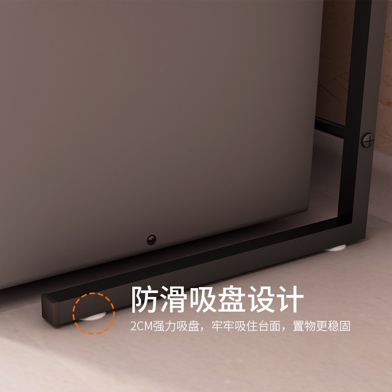 厨房微波炉置物架台面伸缩可调节微波炉架电饭煲烤箱收纳储物架子收纳层架 三维工匠高清大图