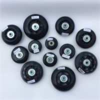 拉杆箱行李箱包橡胶轱辘轮胎轮子脚轮维修理配件静音满4个 PU75*27mm_646