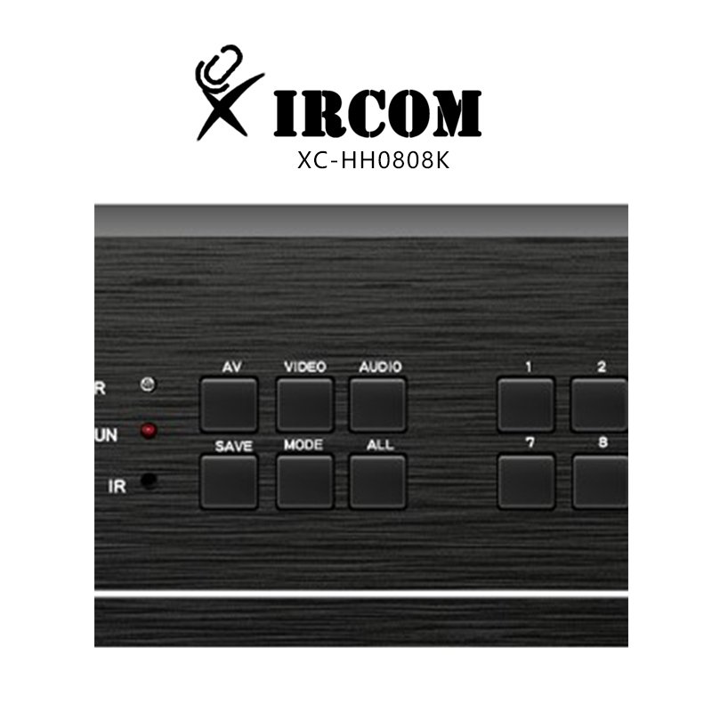捷讯 XC-HH0808K 8进8出 HDMI 4K矩阵黑色 (台)高清大图