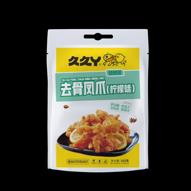 久久丫柠檬无骨凤爪102g*2高清大图