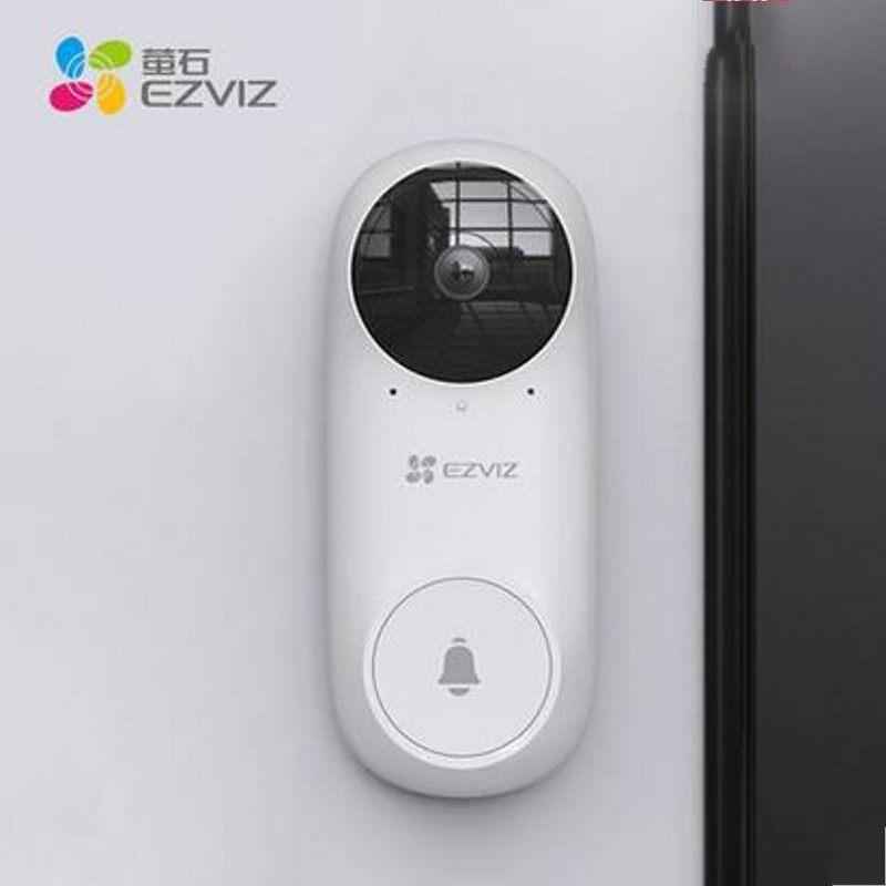 萤石猫眼DB2C带监控摄像头 (32G内存卡)家用电子对讲智能无线wifi免打孔可视铃