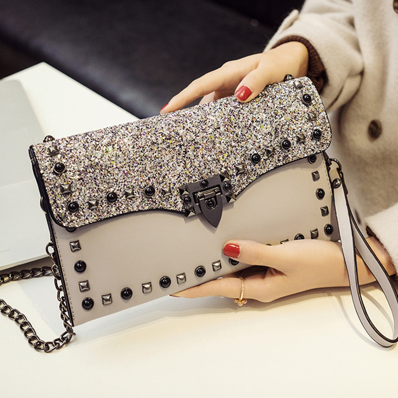 派尼美特新款女包宴会手抓包名媛信封包女手包女款包包韩版手拿包女潮