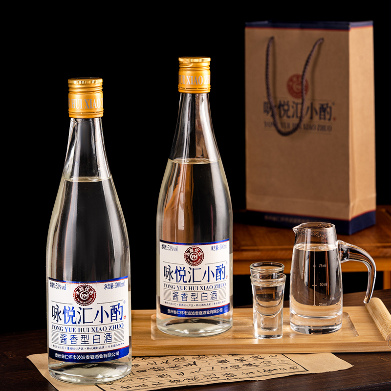 咏悦汇小酌 53度500ml*2酱香型白酒 日常口粮 佳宴用酒 光瓶酒双瓶