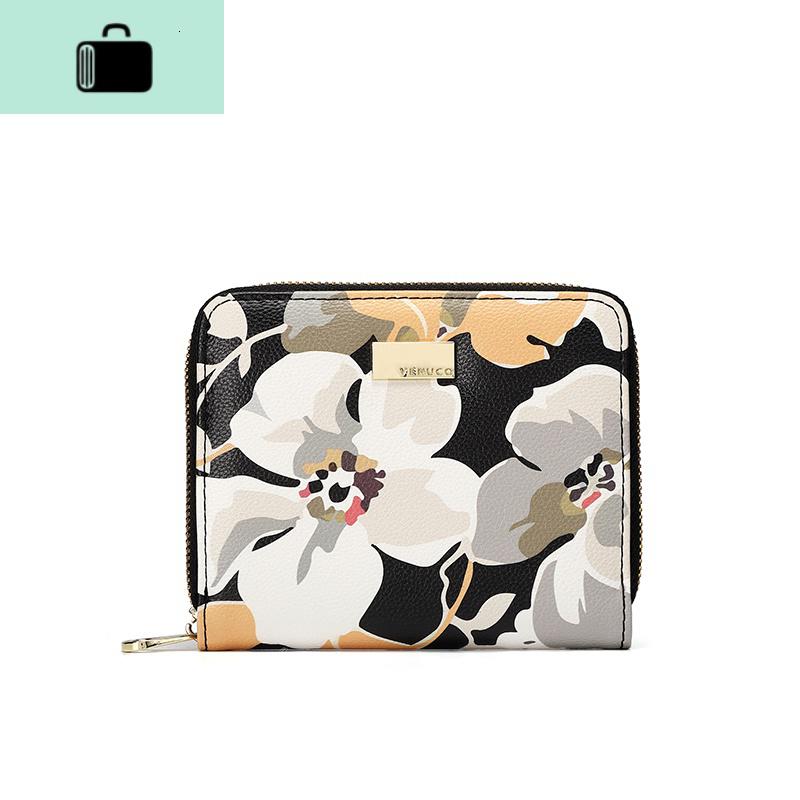 小钱包女短款韩版可爱2020新款硬币卡包零钱包一体简约学生NEW LAKE 山茶花