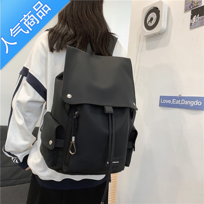 封后潮男靓女情侣款旅行背包初中高中大学生防水书包新款大容量双肩包书包学生