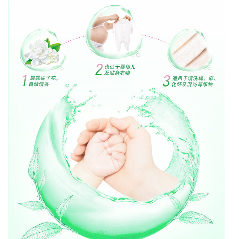 超能 植翠洗衣液(时尚炫彩) 750g*3高清大图