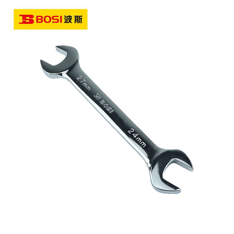 波斯(BOSI)精品开口扳手(24x27mm)把高清大图
