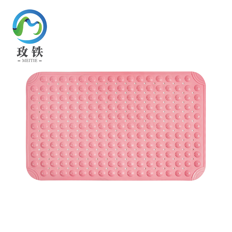 玫铁 浴室防滑垫 36*71cm/粉色 块高清大图