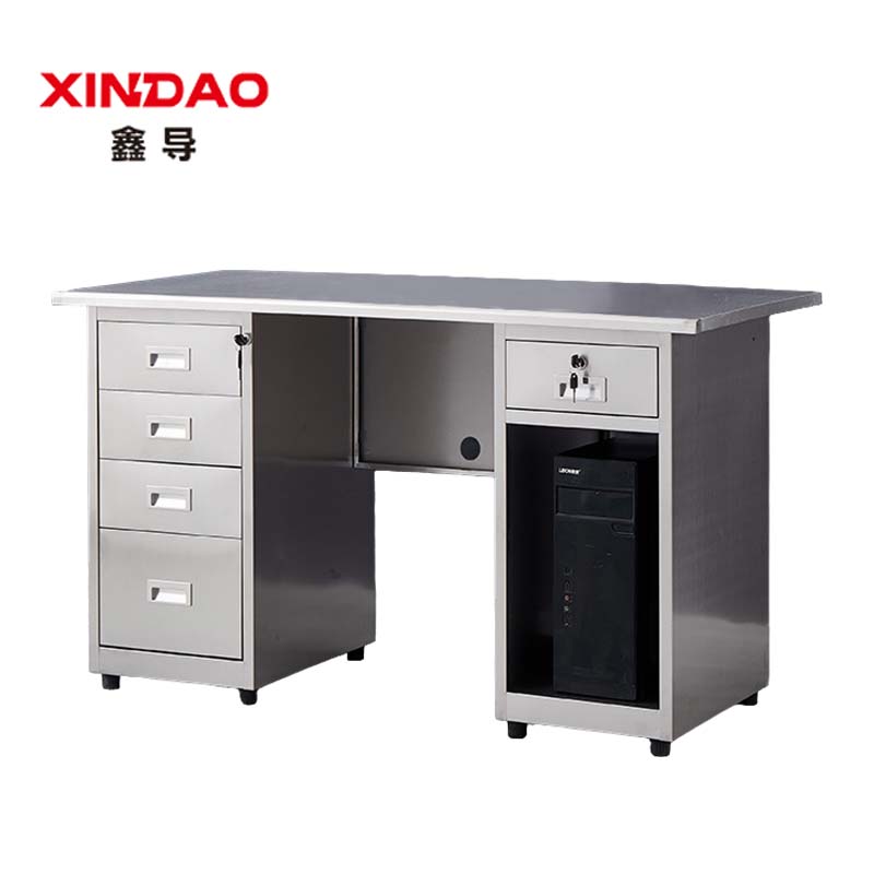 鑫导 304不锈钢办公桌 1200*600*750mm-K02 张高清大图