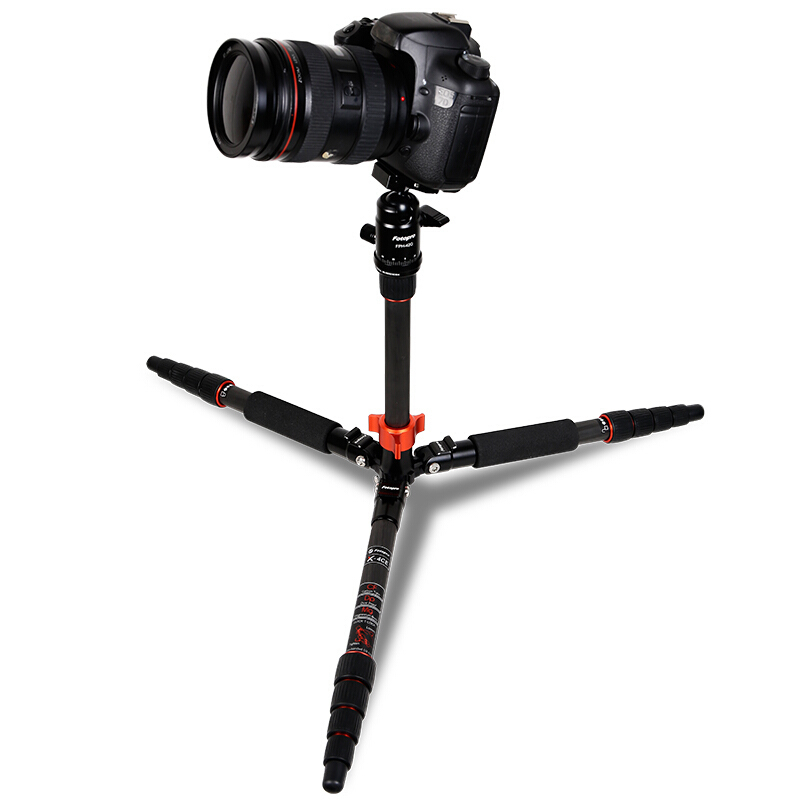 富 图 宝(Fotopro)X- 4CE 碳纤维中轴倒置 五节折叠便携三脚架