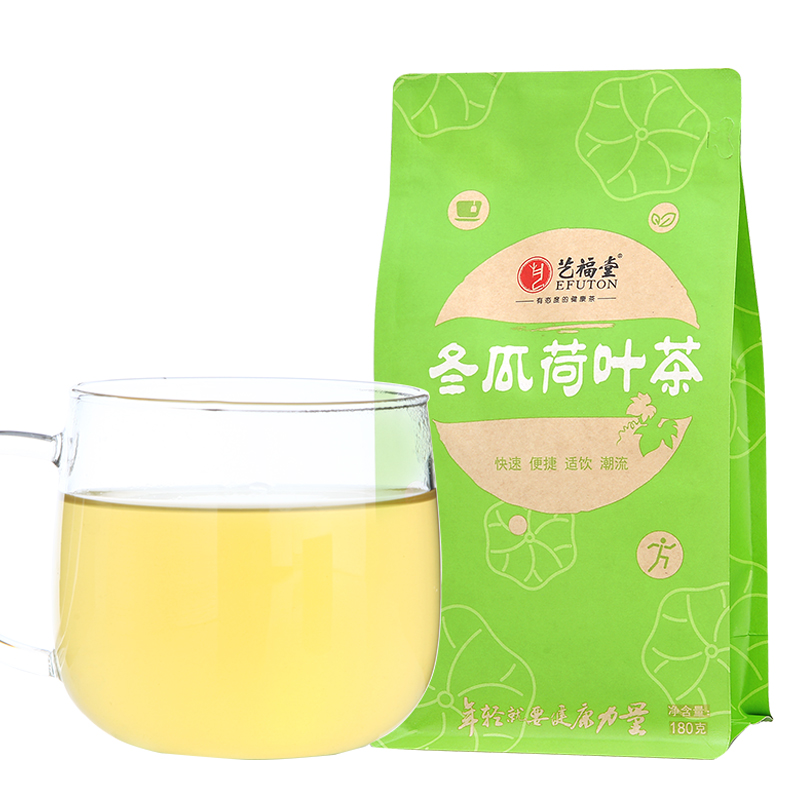 艺福堂冬瓜荷叶茶袋泡茶 干荷叶天然花草茶 荷叶冬瓜茶180g