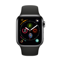 Apple Watch Series4 智能手表 GPS+蜂窝网络款 40毫米 深空黑色不锈钢表壳搭配黑色运动型表带