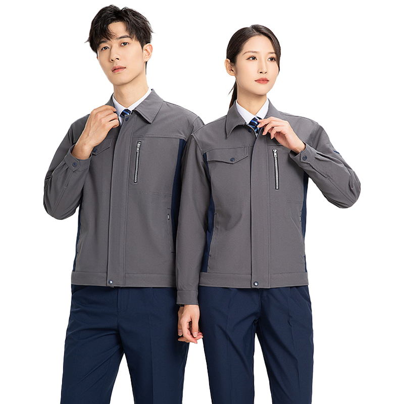 天鸣 春秋工作服6505# 可定制 160-195 套高清大图