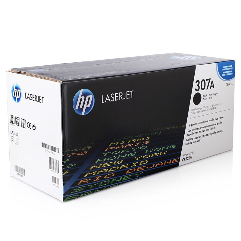 惠普(HP)CE740A 黑色硒鼓 307A(适用LaserJet CP5225 CP5225n CP5225dn)高清大图