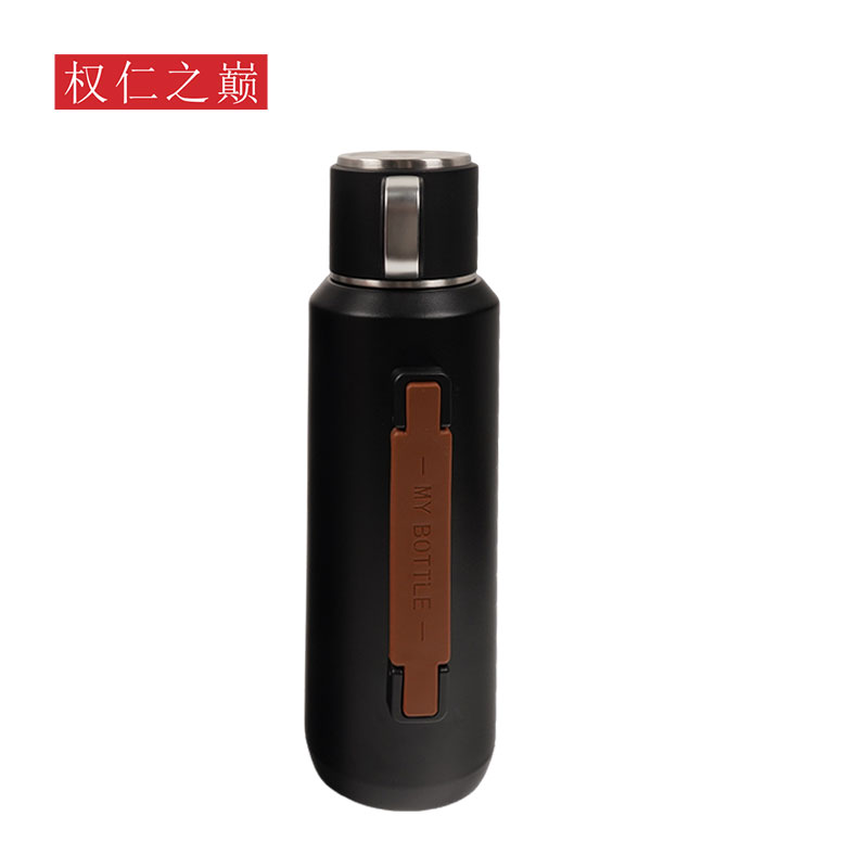 权仁之巅 不锈钢保温杯 黑色1000ml 个高清大图