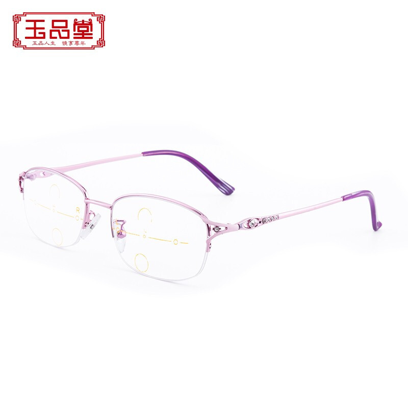 玉品堂 老花镜女 远近两用 高清镀膜变焦老花眼镜 显年轻气质款可戴着走路
