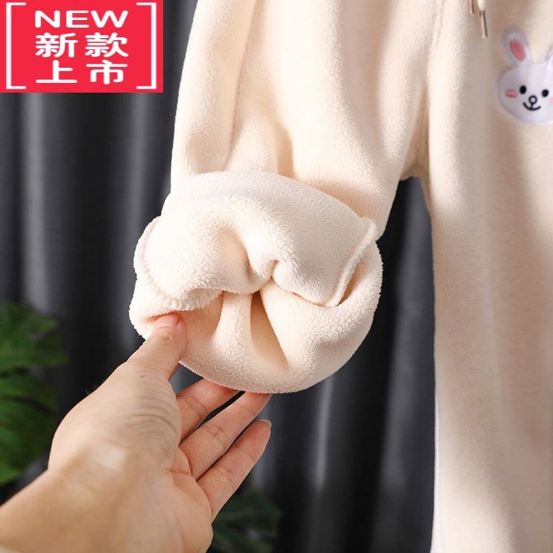 可莉允儿童秋冬加绒长裤男女童一体绒裤子宝宝外穿保暖裤童装新款条绒裤图片