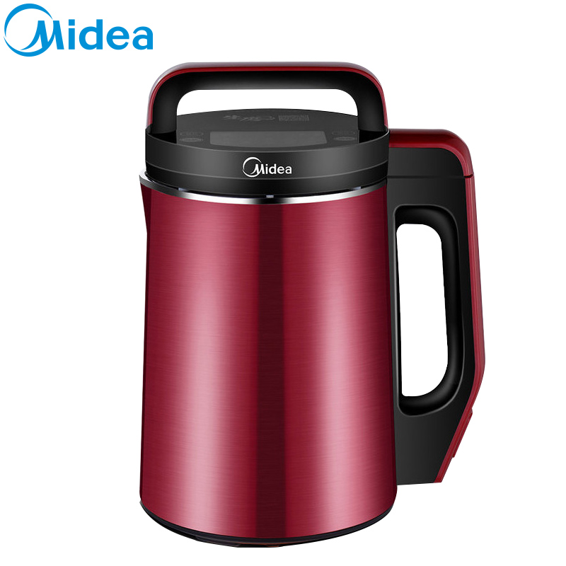 美的(Midea) 豆浆机 WHP13R61 二代双倍速浓生磨系统 双钢机身 智能控温 1.3L