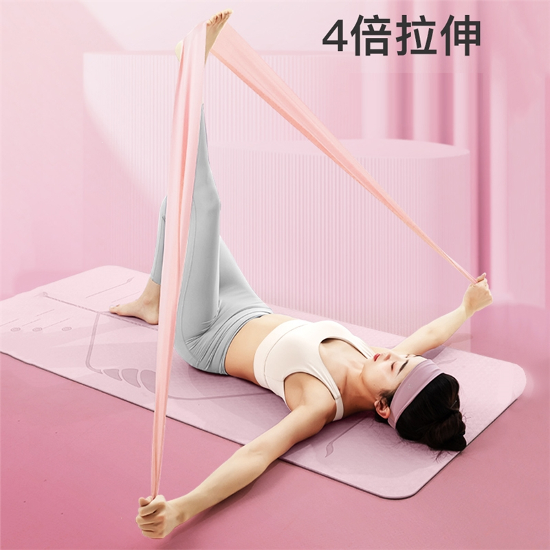 瑜伽弹力带健身女练背拉伸筋开肩膀翘臀阻力带力量训练拉力绳
