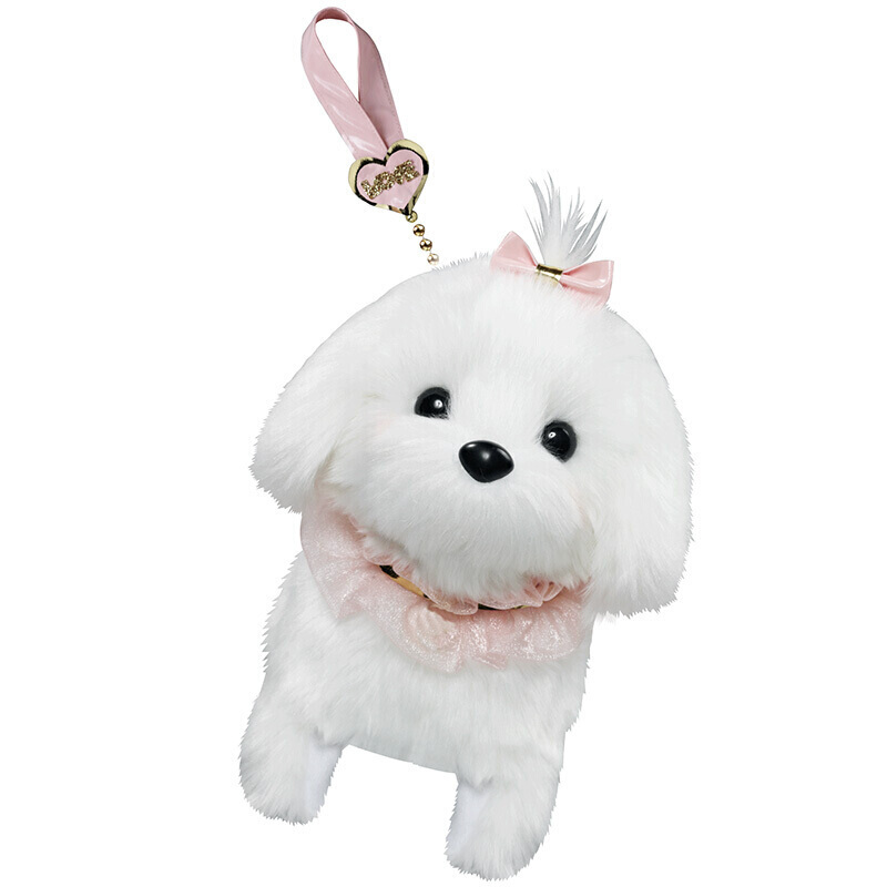 公主的马尔济斯宠物狗玩具儿童仿真电子宠物狗女孩过家家小伶玩具套装