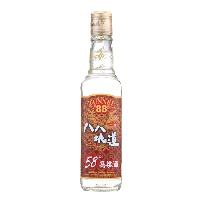 八八坑道 58度高粱酒300ml 瓶装 清香型白酒 高度白酒