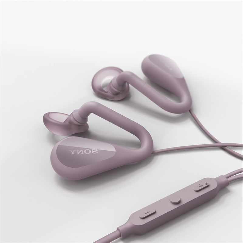 索尼(SONY)STH40D 开放式立体声耳机 入耳式耳机 线控通话 粉色