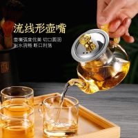 400ML蓝如意壶 单壶 HEISOU煮茶壶玻璃泡茶壶家用加厚耐高温过滤茶水壶茶杯子茶具套装