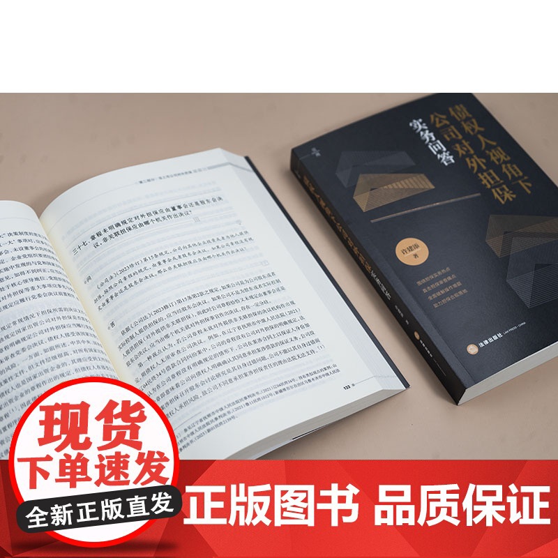 中法图正版 债权人视角下公司对外担保实务问答 许建添 担保实务热点 担保审查痛点 担保合规 公司担保法司法实务书籍 法律高清大图