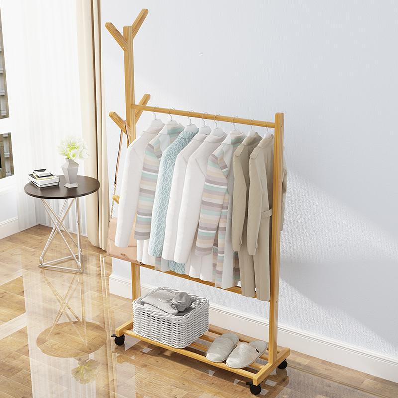 戴劲 简易衣架落地衣帽架卧室置物架挂衣架衣服的架子家用落地式 60款高清大图