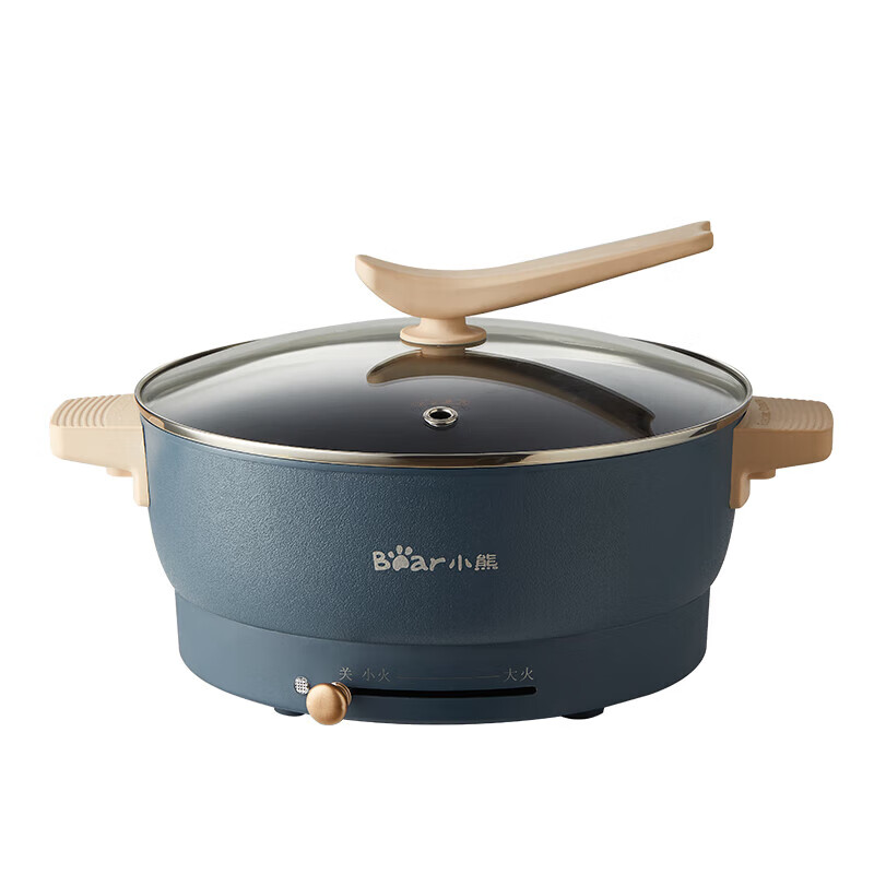 小熊(bear)DHG-C50K5电火锅家用电炒锅多功能电热锅一体多用途锅宿舍电煮锅 5L料理锅