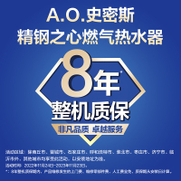 AO史密斯 13升燃气热水器 1级静音 不锈钢换热器8年包换 负压系统更安全 JSQ26-CSCX(天然气)