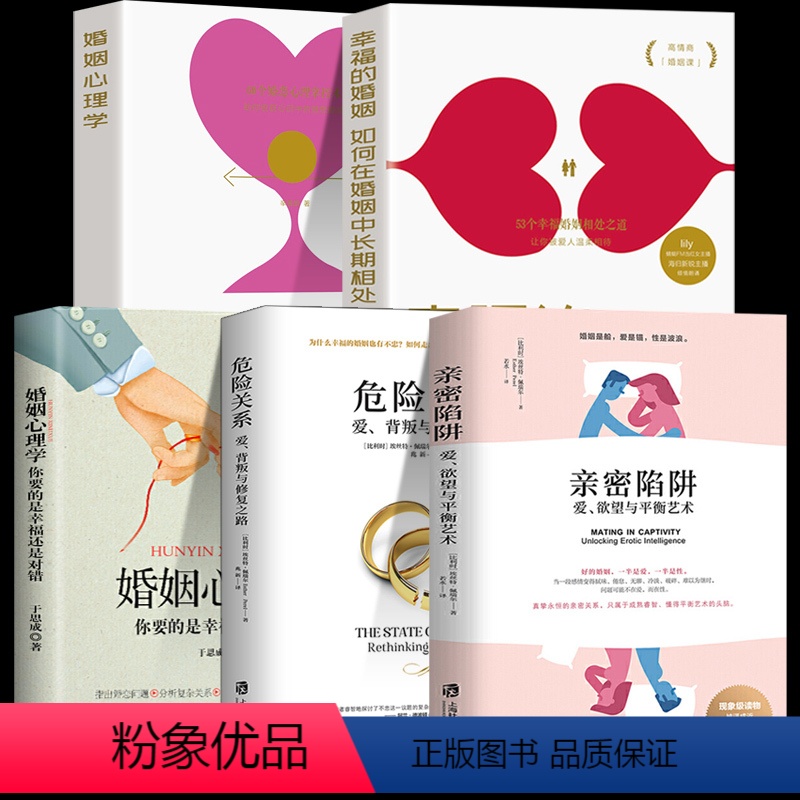 【正版】全5册 亲密陷阱+危险关系+幸福婚姻心理学 爱欲望平衡艺术爱背叛修复之路 两性关系情感婚恋婚姻生活经营技巧夫妻