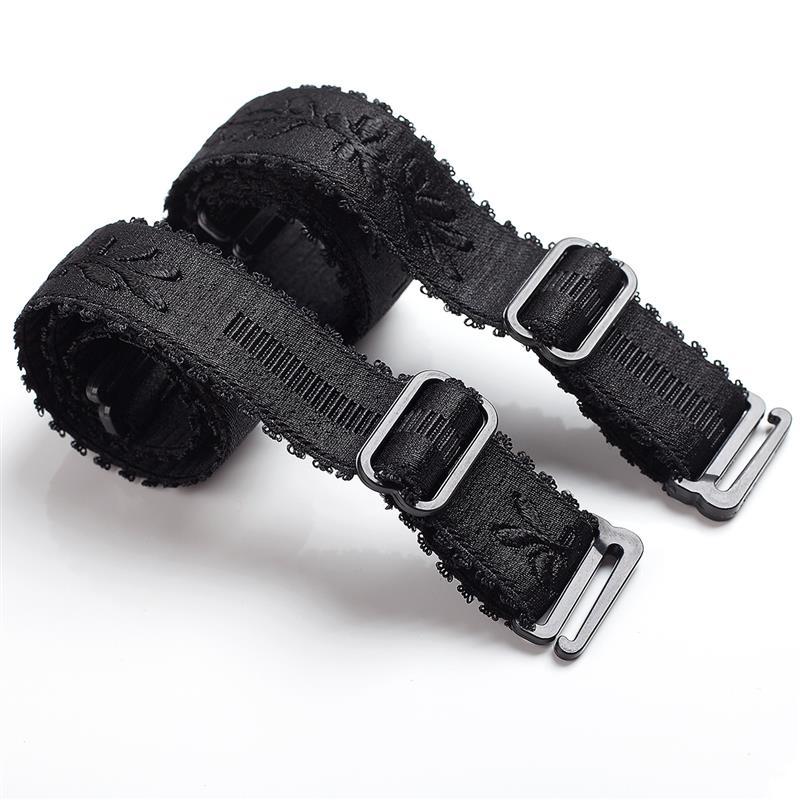 无磁无铁文胸弹力肩带防滑防过敏内衣带子加宽款塑料扣可过安检门