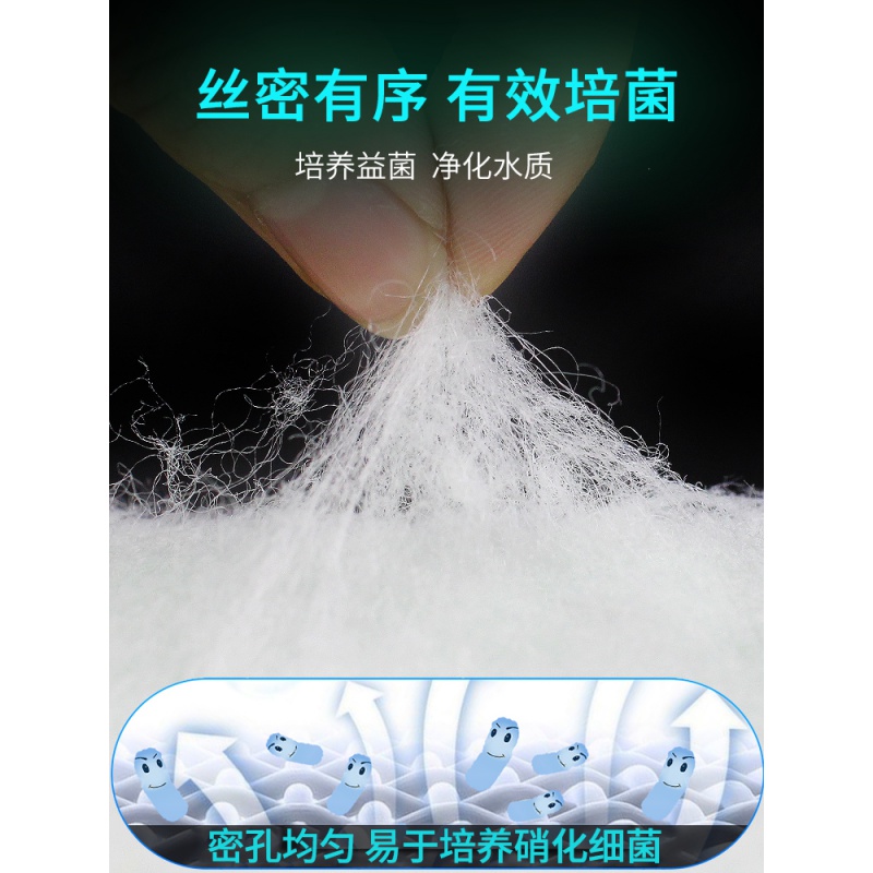 过滤棉鱼缸专用白棉高密度净化过滤材料鱼缸过滤棉加厚 过滤材料高清大图