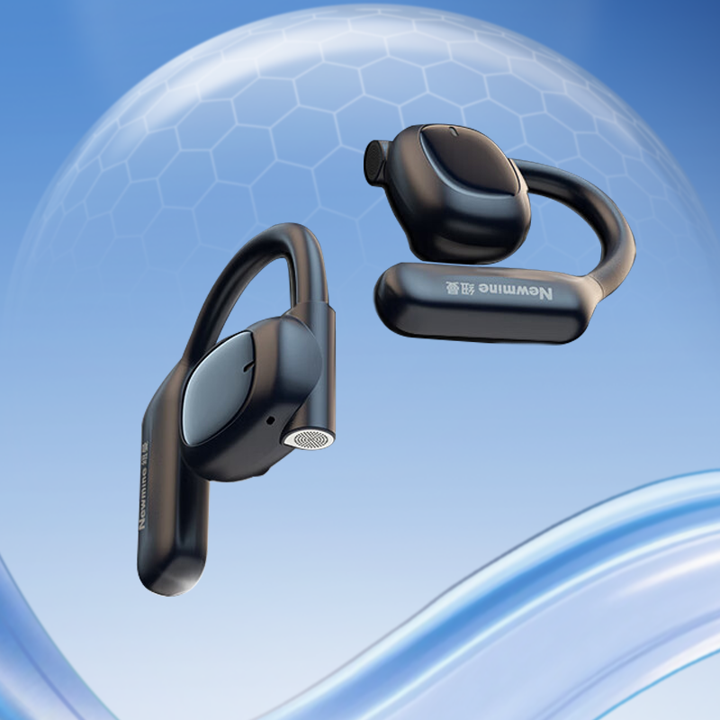 纽曼Q9骨传导概念开放式蓝牙耳机无线【柏林之声】不入耳挂耳式运动跑步长续航通话降噪适用华为小米通用