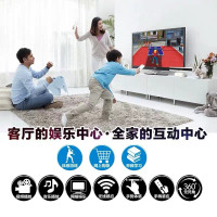 小霸王G80双人体感游戏机白色NDS无线手柄健身四核娱乐亲子互动高清电视+有线双手柄