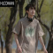 HLCOMAN270g涂鸦印花短袖t恤男夏季日系潮牌oversize男生体恤衫男款