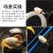 汐岩羊毛磨头毡轮羊毛轮金属玉石佛珠菩提玻璃抛光打磨棉轮m柄 形-3X4/12支