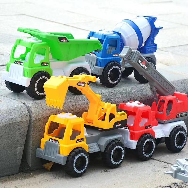 小号挖掘机绿色超大号挖土机宝宝挖挖机挖掘机玩具钩机惯性工程车儿童
