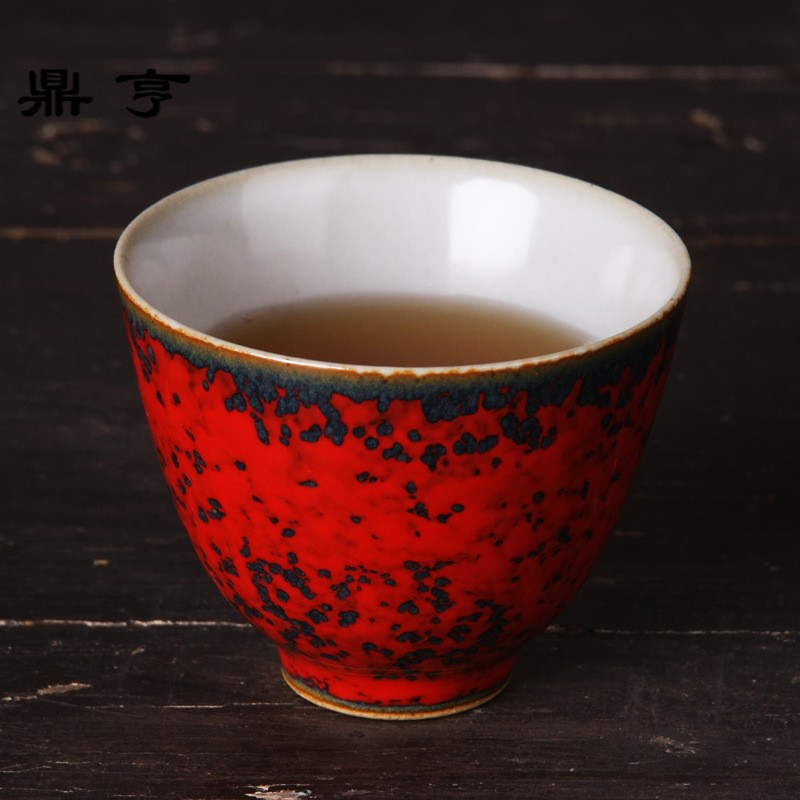 鼎亨纯手工景德镇 功夫茶杯主人杯品茗杯