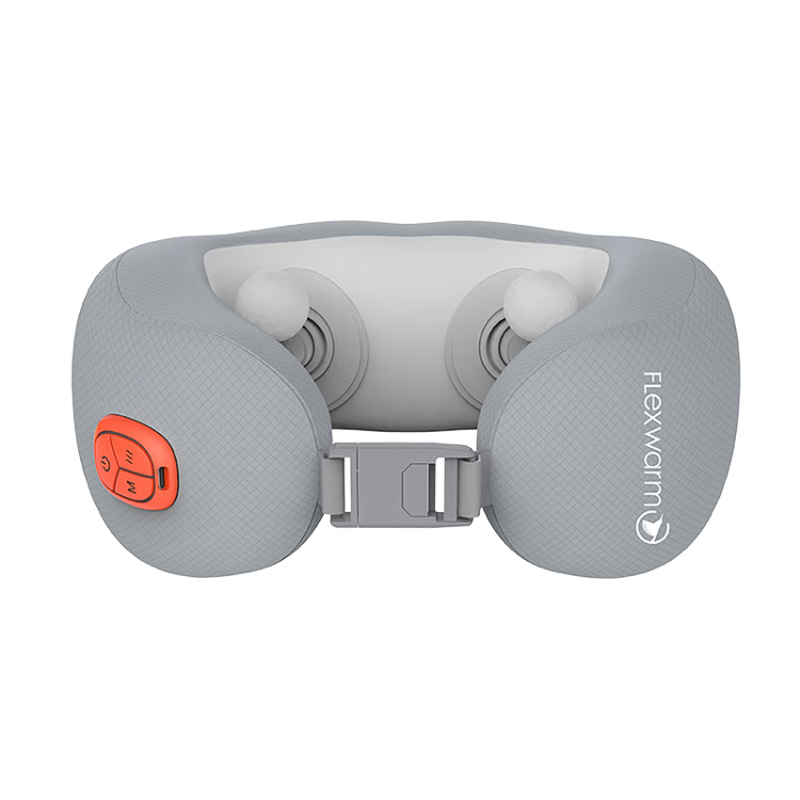 飞乐思颈椎按摩枕加热热敷揉捏肩颈珐琅灰SRF6-FWN01