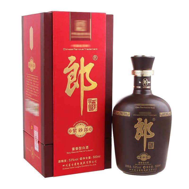 郎酒紫砂郎53度500mL*1瓶酱香型白酒 2012年图片