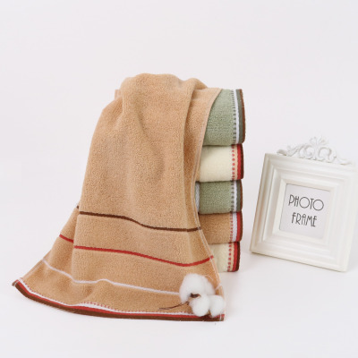 世纪金鹰 素缎全棉毛巾 110g 条