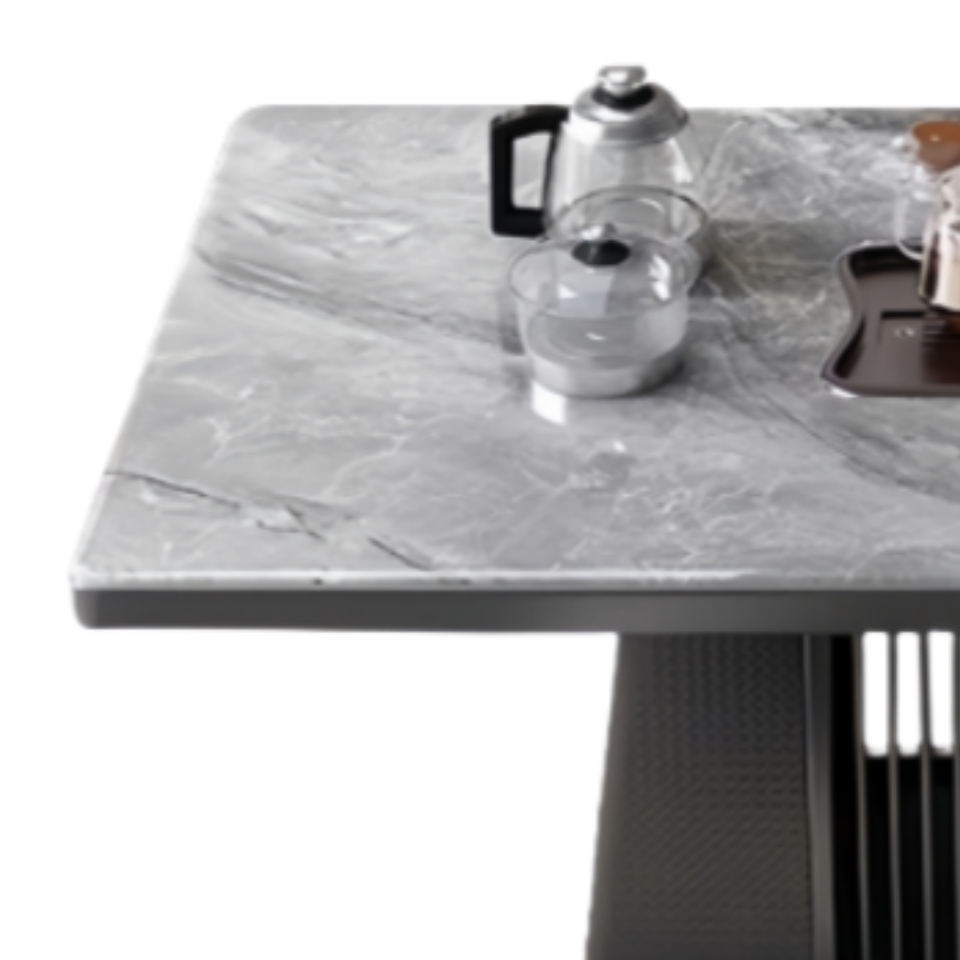 鑫龙都岩板茶桌1.2米张高清大图