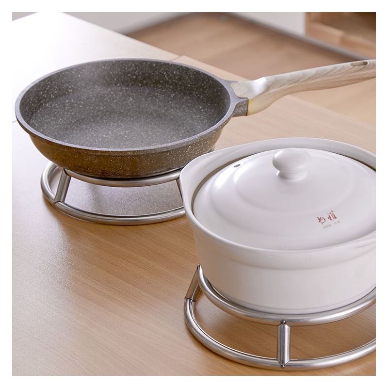 圆管锅垫厨房锅架置物架防烫隔热锅垫厨房放锅台面双层锅垫