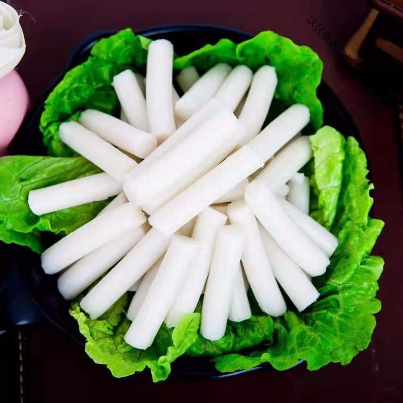 新鲜韩式手指年糕条手工水磨年糕辣炒火锅方便速食小吃食品装手指年糕